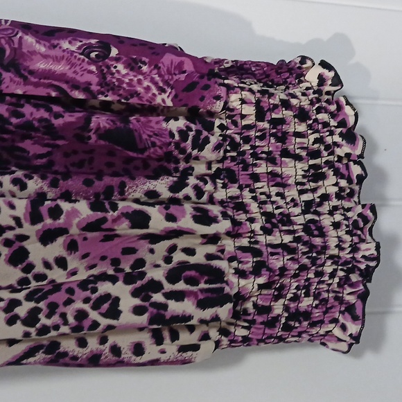 Purple/Black Leopard Halter top - Picture 3 of 6